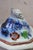 Mid 19th Century 4 Antique Gaudy Welsh Ironstone Cobalt Blue Floral Teapot Pitcher & Bowls For Sale - Image 5 of 18