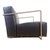 Black Leather and Chrome ABC Model Reclining Lounge Chair with Ottoman by Antonio Citterio for Flexform, 1980s, Set of 2 For Sale - Image 8 of 11