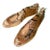 Pair of 1920s Wood Shoe Molds With Applied Leather, European Size 42 For Sale