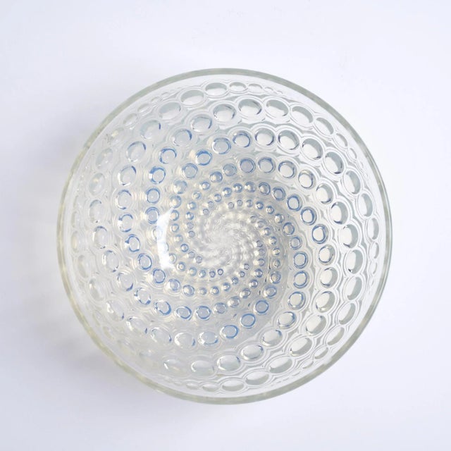 Glass Early 20th Century Lalique Volutes Opalescent Glass Bowl For Sale - Image 7 of 10