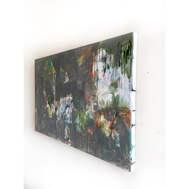 Contemporary "Rain All Day" 2022 Original Painting by Jessalin Beutler For Sale - Image 3 of 8