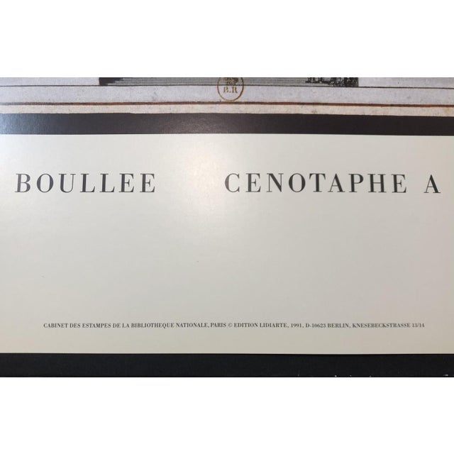 Cenotaph à Newton Poster by Étienne-Louis Boullée, 1784 For Sale - Image 3 of 14