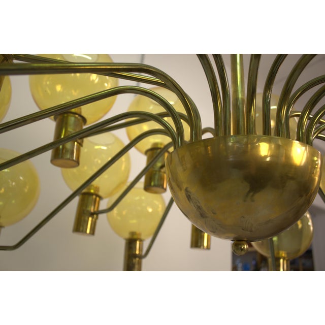 Mid-Century Modern Murano Glass Chandelier, 1960s For Sale - Image 3 of 6