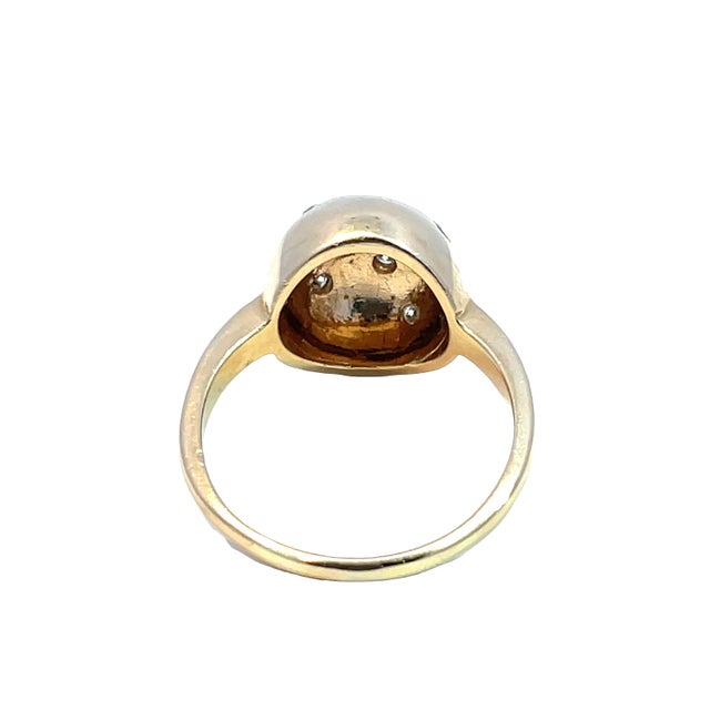 Elevate your jewelry collection with this exquisite 14k yellow gold mushroom ring, a stunning blend of elegance and...