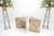 Pair Midcentury Marble Onyx Triangle Shape End Side Tables Night Stands Mint! For Sale - Image 6 of 13