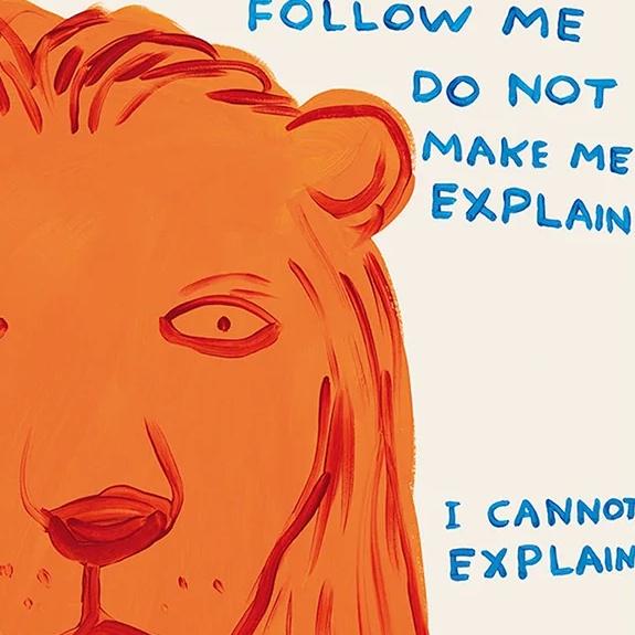 David Shrigley Leo Signs of the Zodiac Lithograph Poster (The Lion), 2021 For Sale - Image 4 of 4