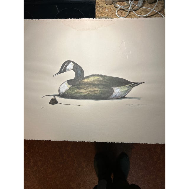 Mid-Century Modern 1970s Arthur Nevin Decoy Etchings - Matched Pair #27/150 For Sale - Image 3 of 17