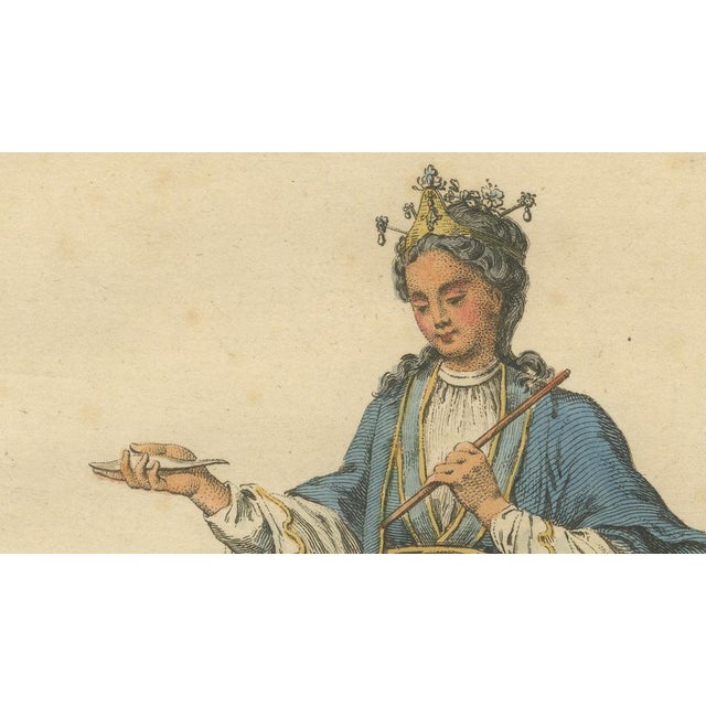 Jefferys, Lady of China in Court Dress, 1749, Print For Sale - Image 4 of 9