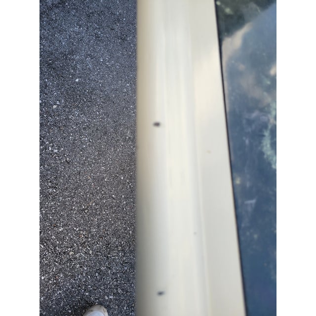 Vintage Century Off White Green 5 Drawer Pagoda Credenza Console Table Condole Table For Sale - Image 15 of 18