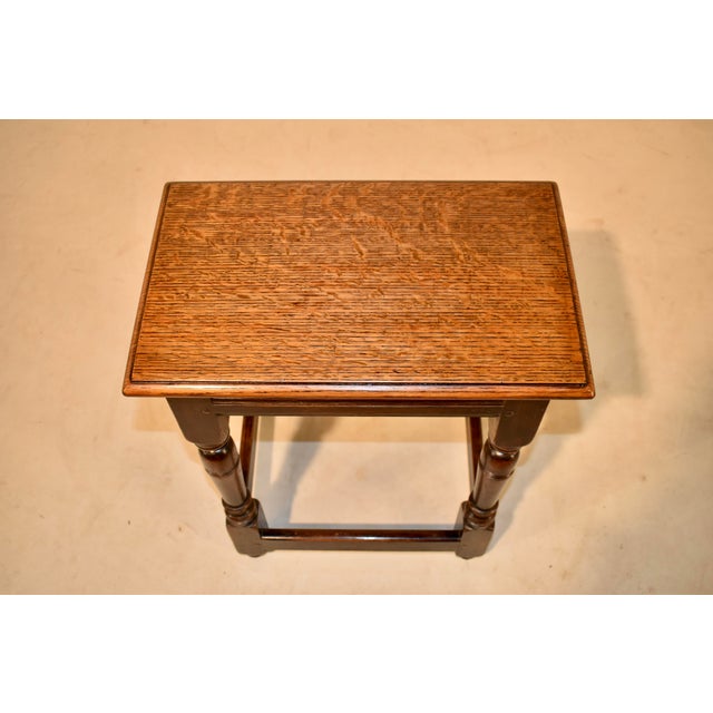 19th Century English Oak Joint Stool For Sale - Image 9 of 9