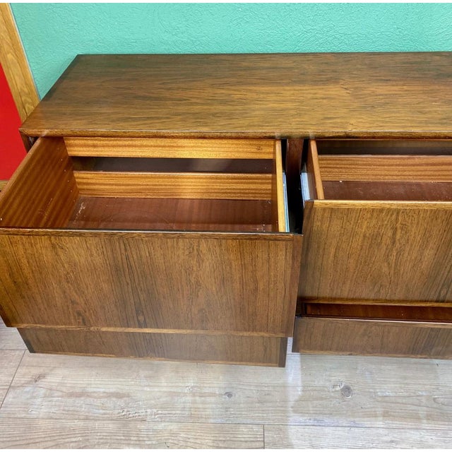 Wood Danish Sideboard with 4 Drawers, 1960s For Sale - Image 7 of 18