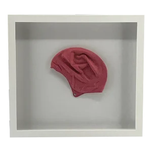 Pink Swim Cap Framed Coastal Wall Decor