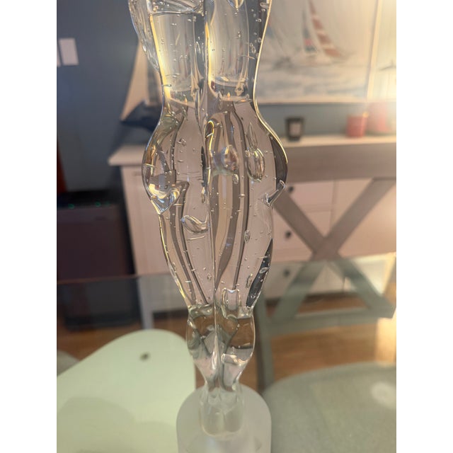 Murano 1970s Murano Glass Lovers Statue For Sale - Image 4 of 6