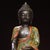 Vintage Cloisonné Enamel Bronze Figure of Amitabha Buddha – Seated Statue For Sale In Los Angeles - Image 6 of 9
