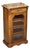 Victorian Pier Glazed Inlaid Walnut Marquetry Music Cabinet, 19th Century For Sale