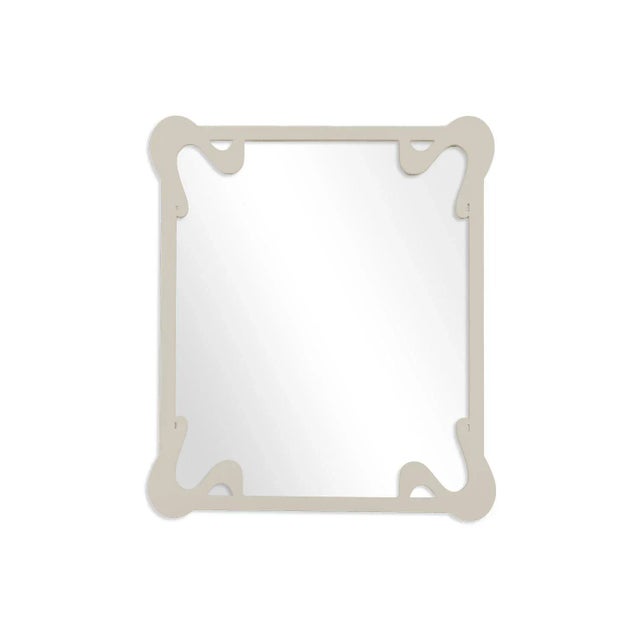 Contemporary Fleur Home Carnival St. Roch Rectangle Mirror in Useful Gray, 36x48 For Sale - Image 3 of 3