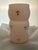 Vintage Gold Fleur De Lis Motif on Pale Pink Glass Hollywood Regency Vase For Sale - Image 6 of 7