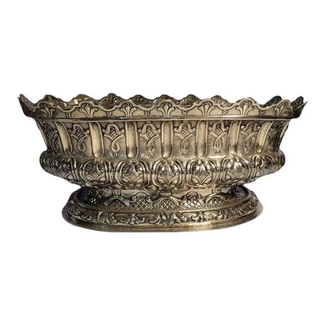 18th Century French Silver Monteith With Repousse Decoration For Sale