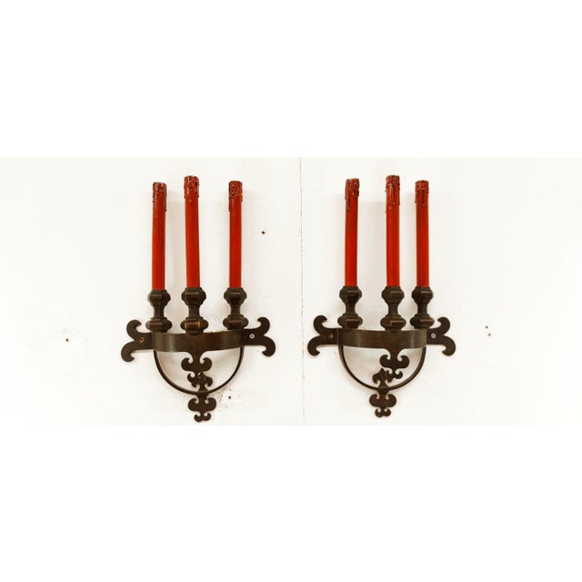 Medieval Brass Wall Lights For Sale - Image 17 of 18