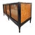 Vintage Black High-Gloss Lacquer Double-Caned Daybed With Custom Tiger Upholstery For Sale - Image 14 of 16