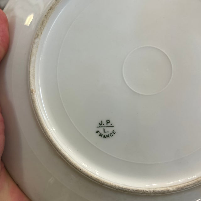 John Pouyat Limoges France Chinoiserie Plates Set of 12 For Sale - Image 9 of 10