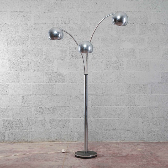 Three-Light Floor Lamp attributed to Goffredo Reggiani, 1970s For Sale - Image 15 of 18