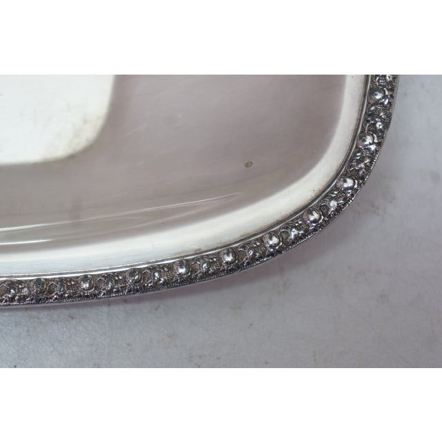 Late 20th Century Continental Silver Silverplate Caudle Cup Vessel & Vanity Bar Tray For Sale - Image 4 of 18