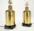 Pair of Asian Style c1070s Cylinder Shape Base Table Lamps Wooden Feet MINT! For Sale - Image 4 of 17