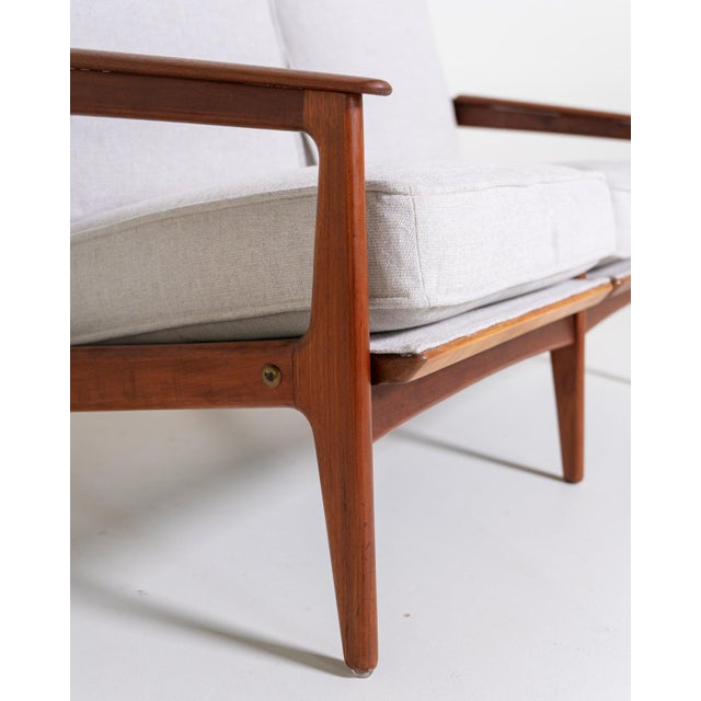 Wood Sofa by Arne Hovmand-Olsen, Denmark, 1960s For Sale - Image 7 of 12