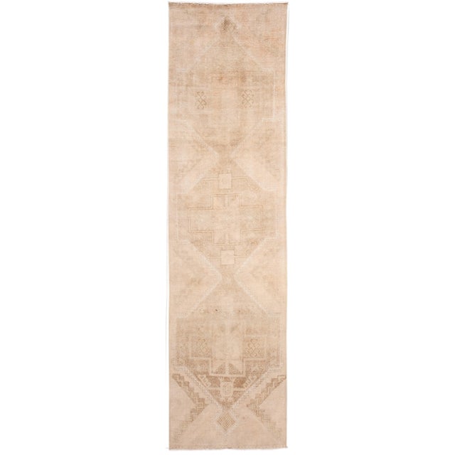 Mid-20th Century Vintage Turkish Wool Runner Rug 3 X 11 For Sale - Image 11 of 11