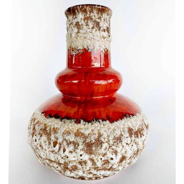 Ceramic Mid 20th Century Modern West German Jopeko "Fat Lava" Vase, Pottery For Sale - Image 7 of 7