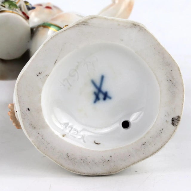 Ceramic Porcelain Figurine from Meissen For Sale - Image 7 of 8