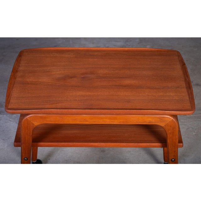 1960s Teak Bar Cart by Arne Hovmand-Olsen for Mogens Kold, 1960s For Sale - Image 5 of 7