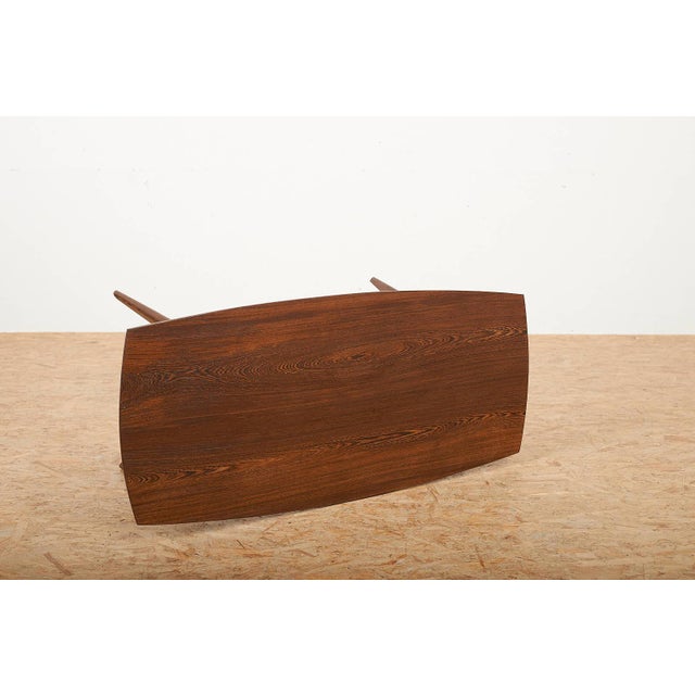 Brown Coffee Table with Tabletop and Legs in Wenge Wood For Sale - Image 8 of 12