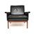 Mid-Century Modern Vintage Danish Leather Chair by Finn Juhl for France & Søn, 1960s For Sale - Image 3 of 11