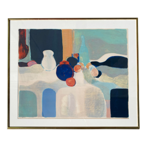 Roger Muhl Still Life Lithograph