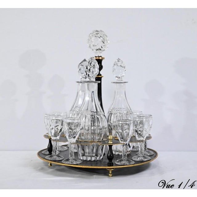 19th Century Napoleon III Bohemian Cristal Cabaret Service, Set of 13 For Sale - Image 10 of 18