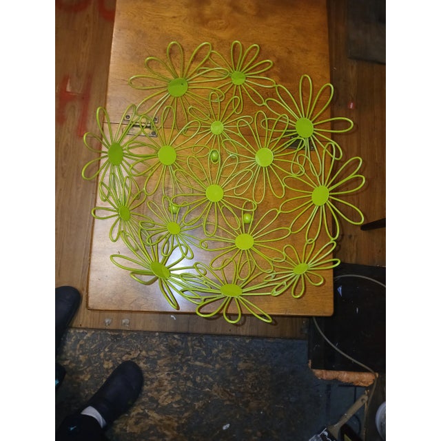 1960s Vintage Daisy Heavy Wire Basket For Sale - Image 5 of 6