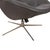 Boston Leather Armchair with Ottoman in Grey Brown Taupe Estoril Semi Aniline Leather 0959 with Manual Swivel and Rocking Function from Boconcept For Sale - Image 5 of 18