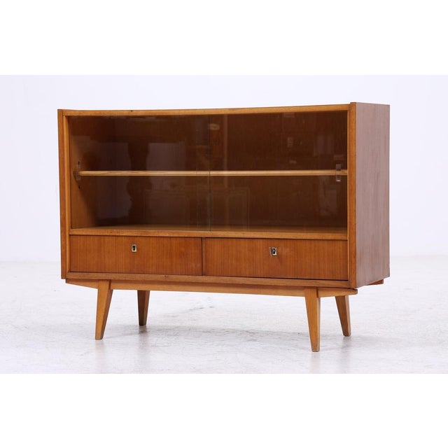 Vintage Sideboard with Glass Sliding Doors, 1960s For Sale - Image 14 of 14