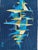 Beautiful little modern tapestry with an abstract design from Gilles Duvert, entirely hand embroidered with wool.