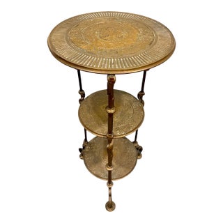 19th Century Tiffany & Co. Attributed Bronze 3 Tier Plant Stand For Sale