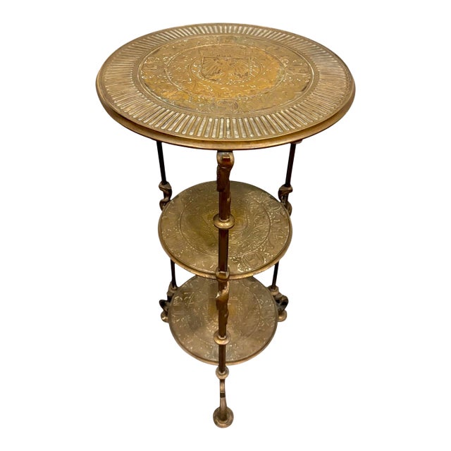 19th Century Tiffany & Co. Attributed Bronze 3 Tier Plant Stand For Sale