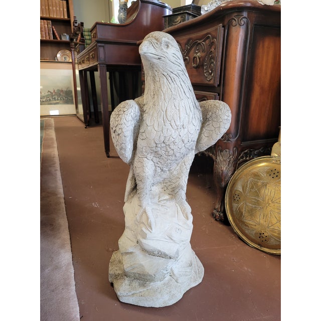 1980s Large Vintage Concrete Eagle Statue Chairish