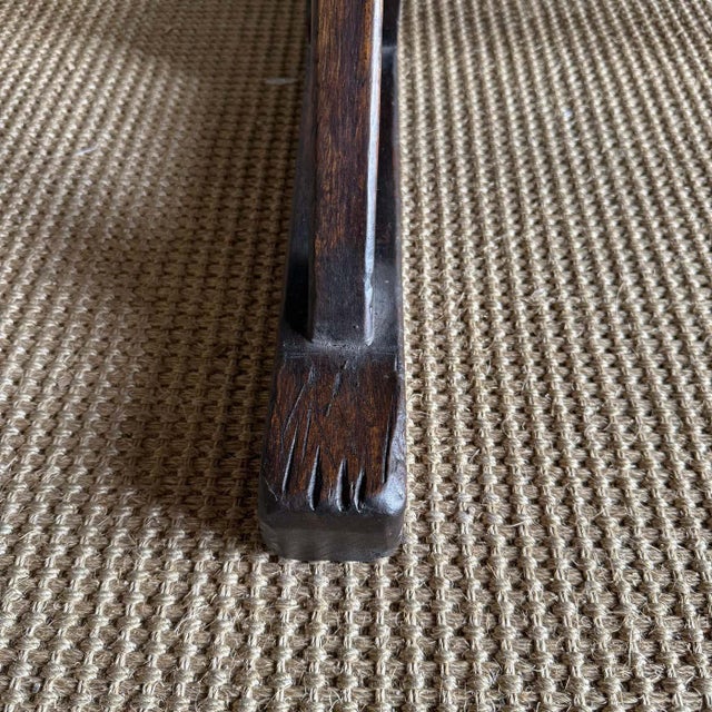 Reclaimed Wood Dining Table in Dark Walnut Stain For Sale - Image 14 of 14