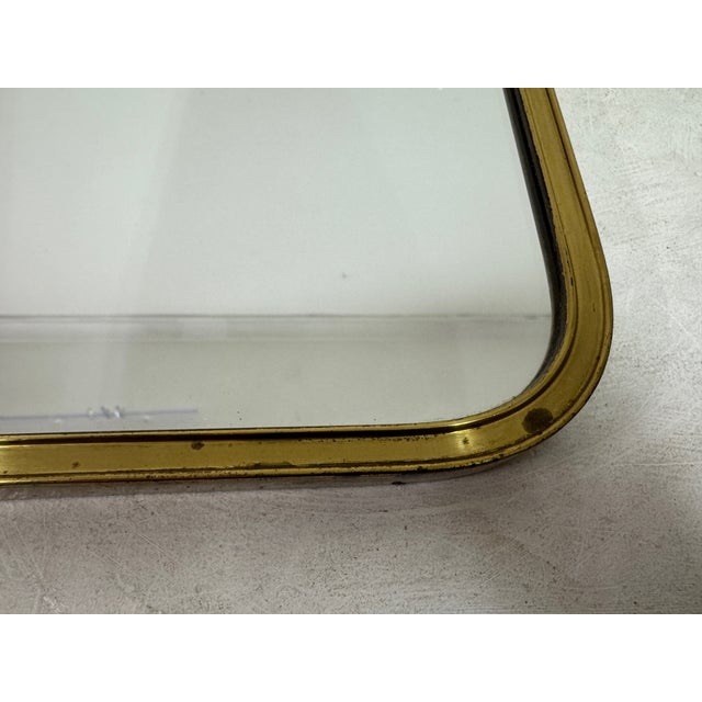 Vintage Brass Mirror by Munchner Zierspiegel, 1960s For Sale - Image 4 of 13