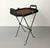Late 20th Century Vintage Maitland-Smith Metal, Woven Rattan & Glass Tray Table For Sale - Image 5 of 7