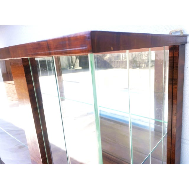 Mid-20th Century Wall-Mounted Display Cabinet with Sliding Glass and Mirror, 1970s For Sale - Image 14 of 18