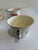 Ivory Vintage Ivory China Teacups With Platinum Trim and Poppy Motif, Set of 6 For Sale - Image 8 of 11