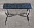 Moroccan Petrol Blue Handcrafted Rectangular Mosaic Tile Accent Table For Sale - Image 3 of 6